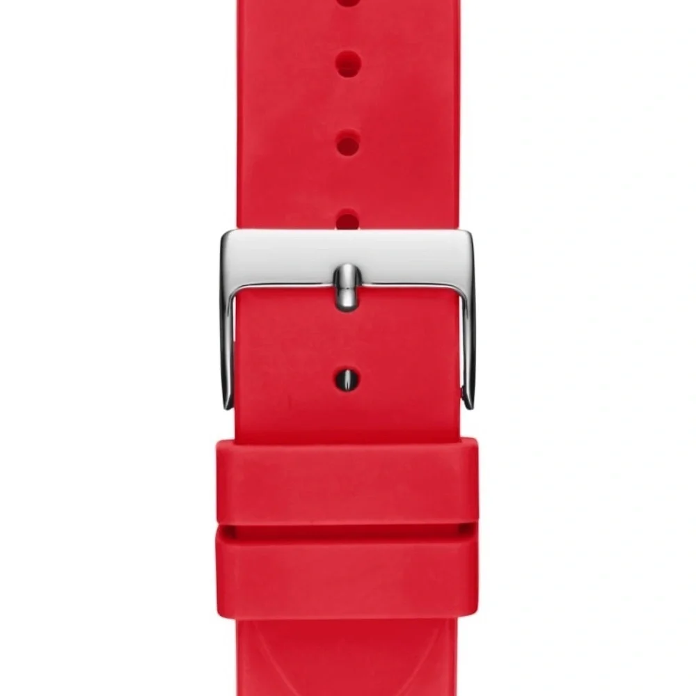 Guess Bounce Red Silicone Quartz Fashion Watch